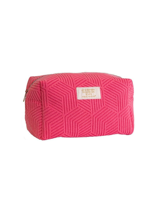Cosmetic Terry Bag Hot Pink