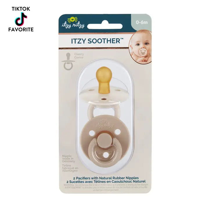 Itzy Soother Natural Rubber Paci Sets 0-6m