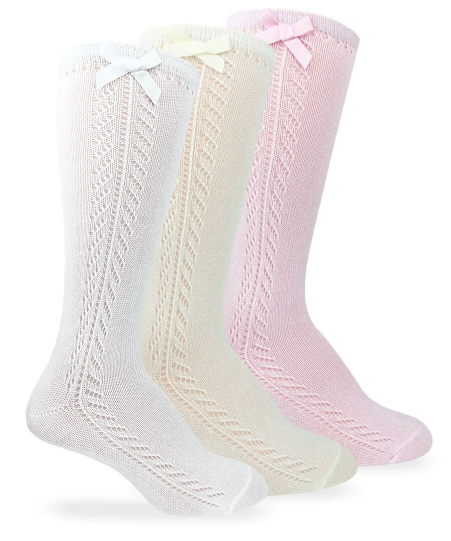 Jefferies Bow Knee High Socks