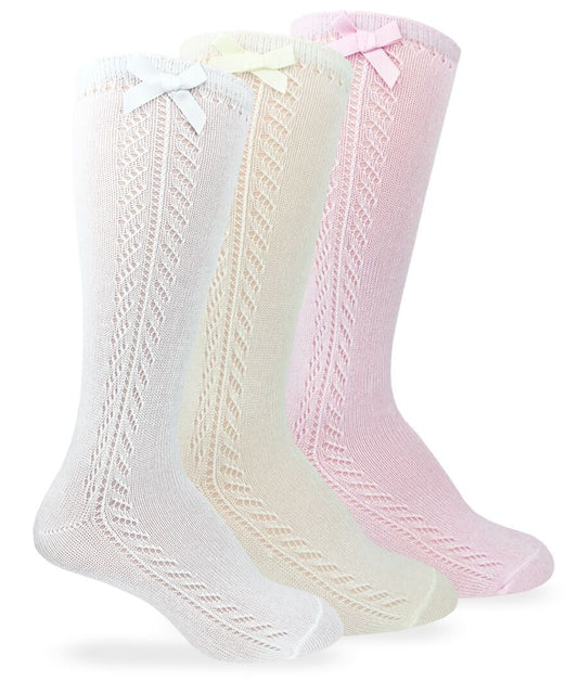 Jefferies Bow Knee High Socks