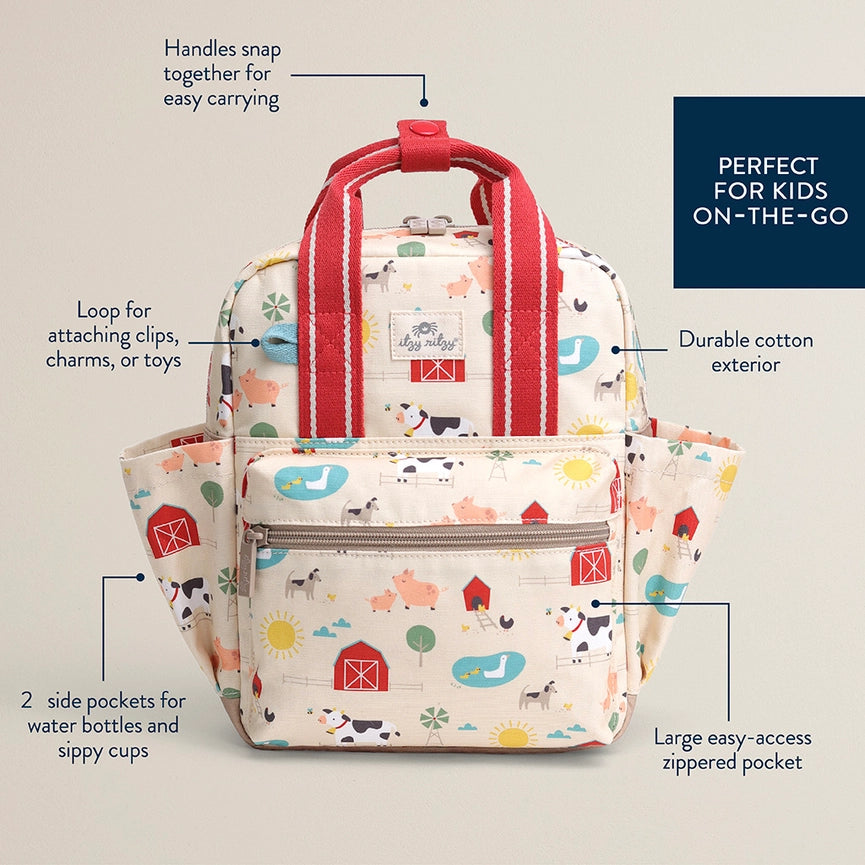 Itzy Bitzy Backpack Farm Friends