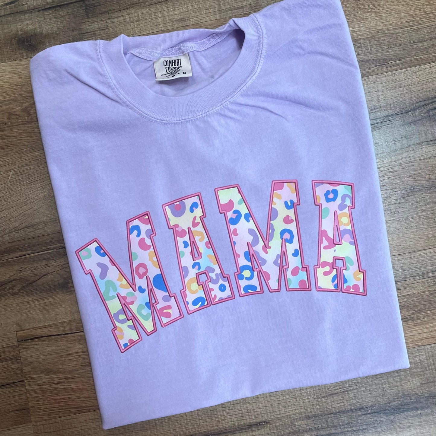 Mama Bright Leopard Short Sleeve Lilac