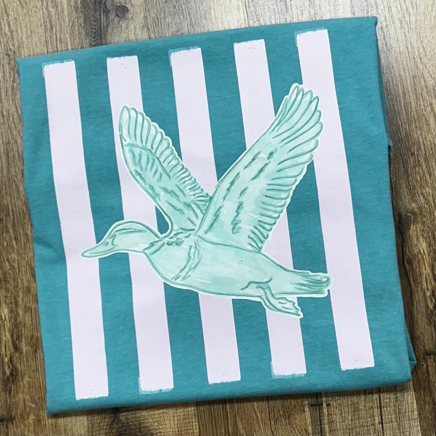 Duck & Stripes Seafoam Short Sleeve