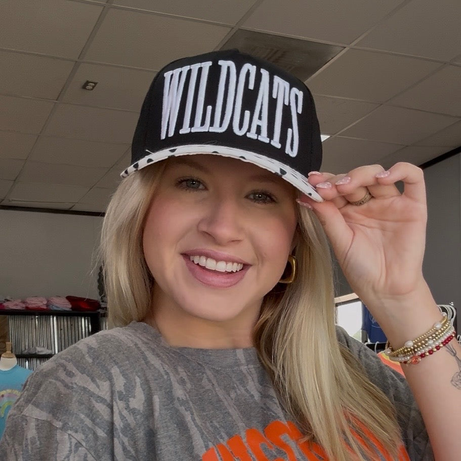 Wildcats Black Polka Dot Hat