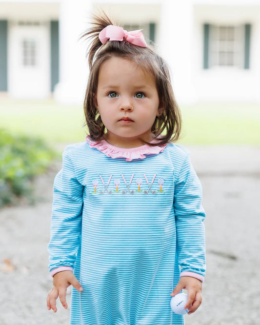 Tee Time Ruffled Long Romper