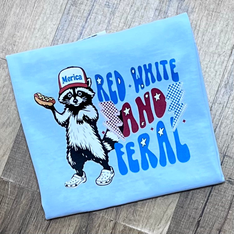 Red, White, & Feral Short Sleeve