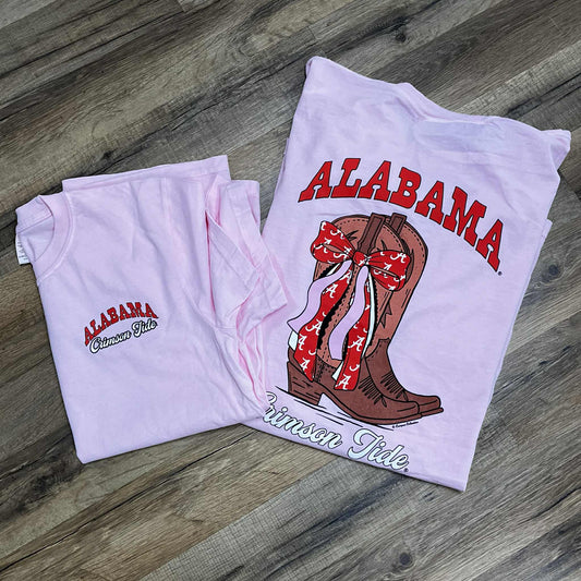 Alabama Bow Boots Short Sleeve