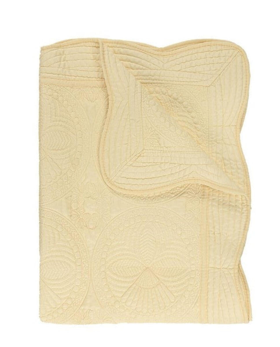 Quilted Heirloom Crib Blanket