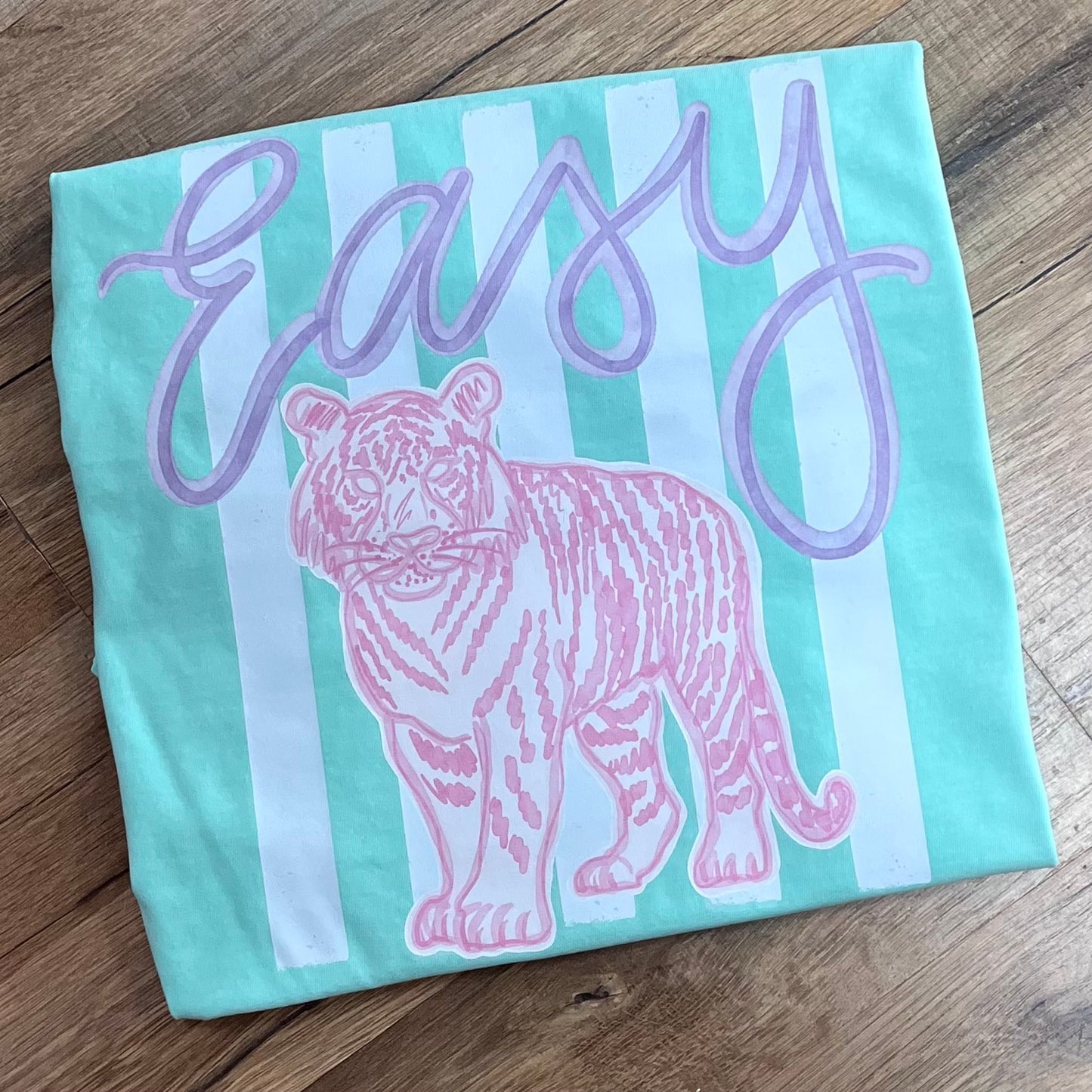 Easy Tiger & Stripes Mint Short Sleeve