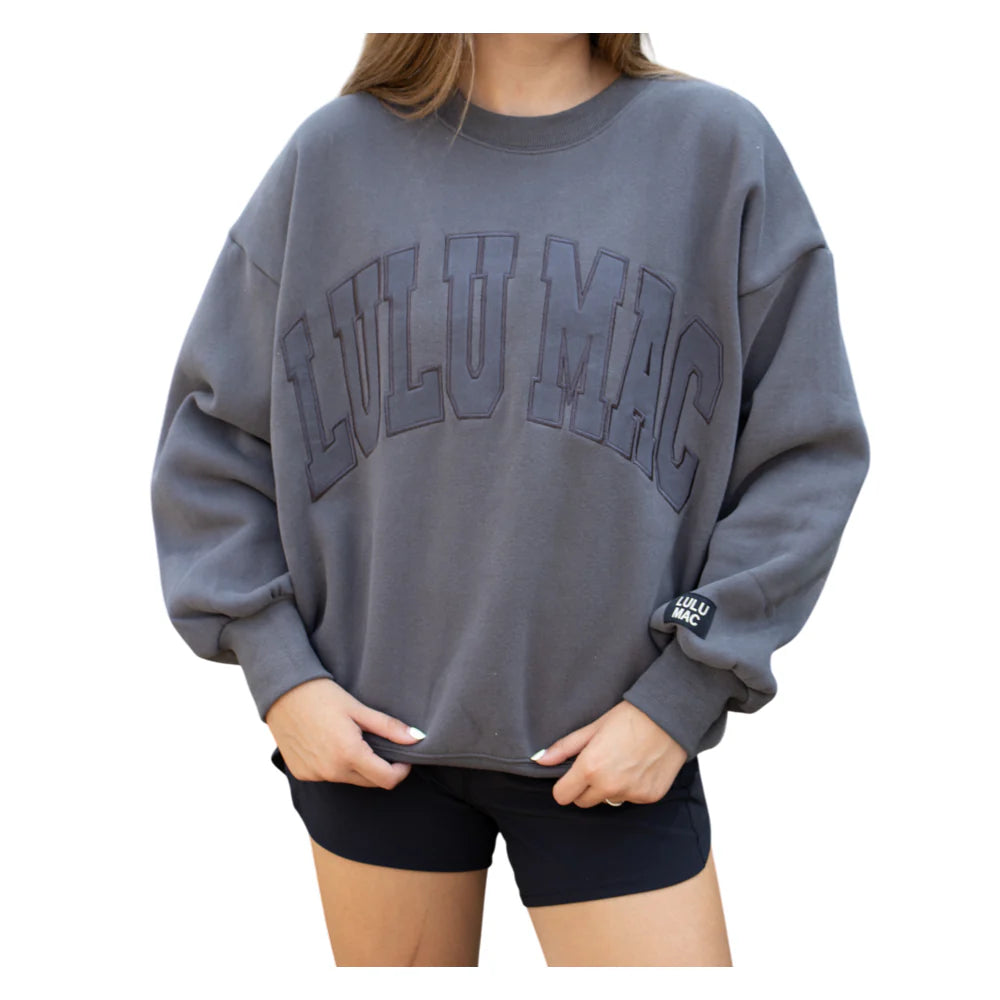 Lulu Mac Sweatshirt Charcoal on Charcoal