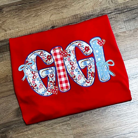 Patriotic Gigi Short Sleeve