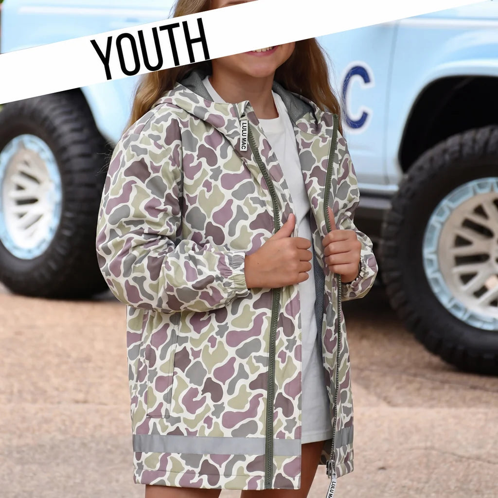 Lulu Mac Youth Rain Jacket Camo