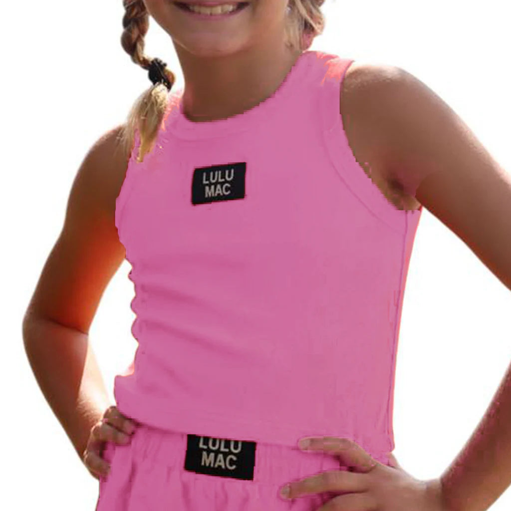 Lulu Mac Tank Youth Bubblegum