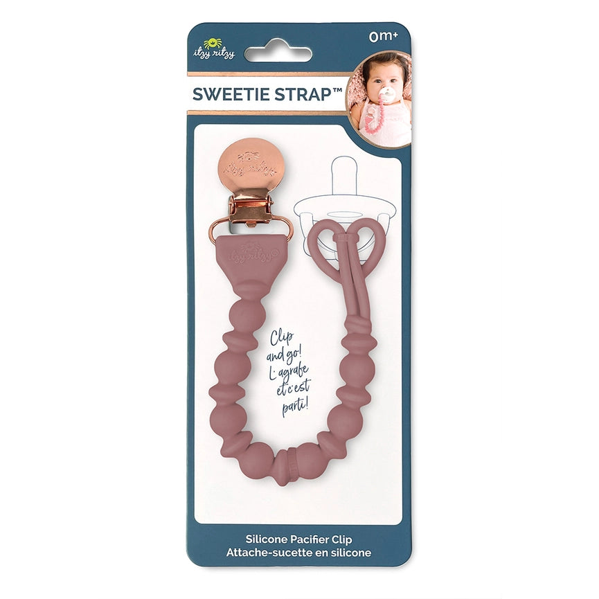 Itzy Sweetie Strap Pacifier Clip