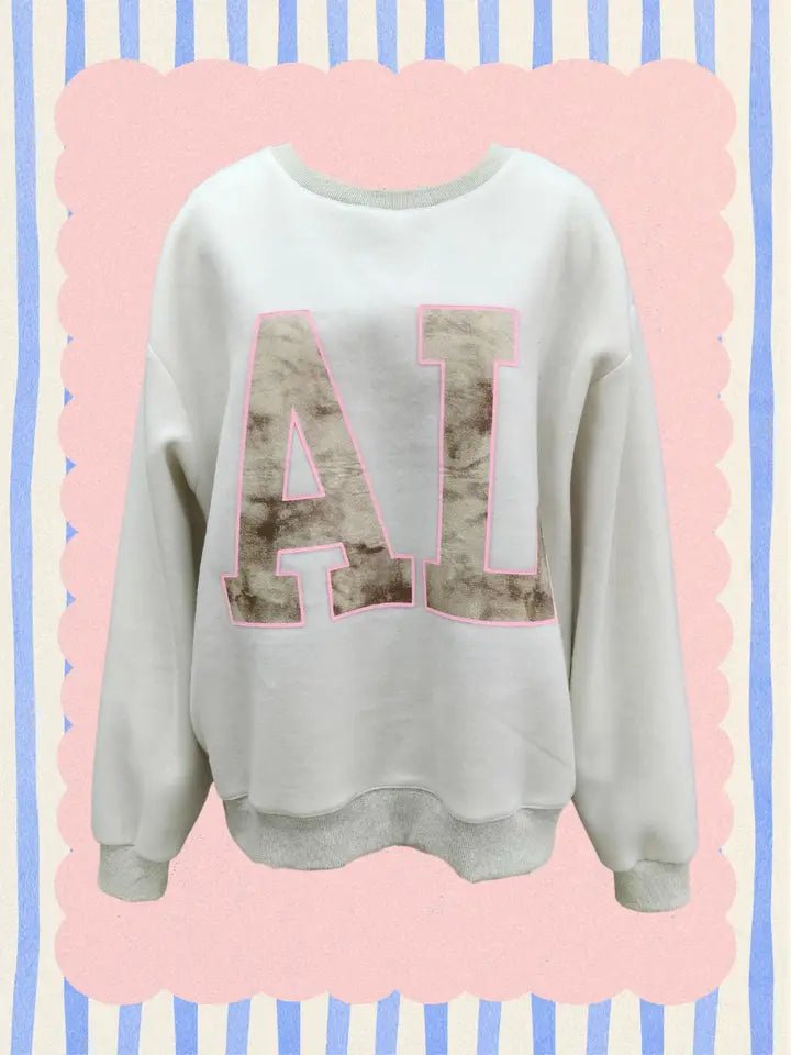 Alabama/AL Grey Camo Reversible Sweatshirt