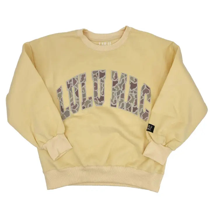 Lulu Mac Sweatshirt Butter with Camo