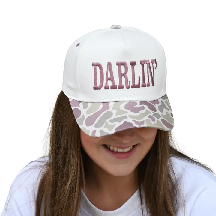 Lulu Mac Camo Hat Darlin Rose
