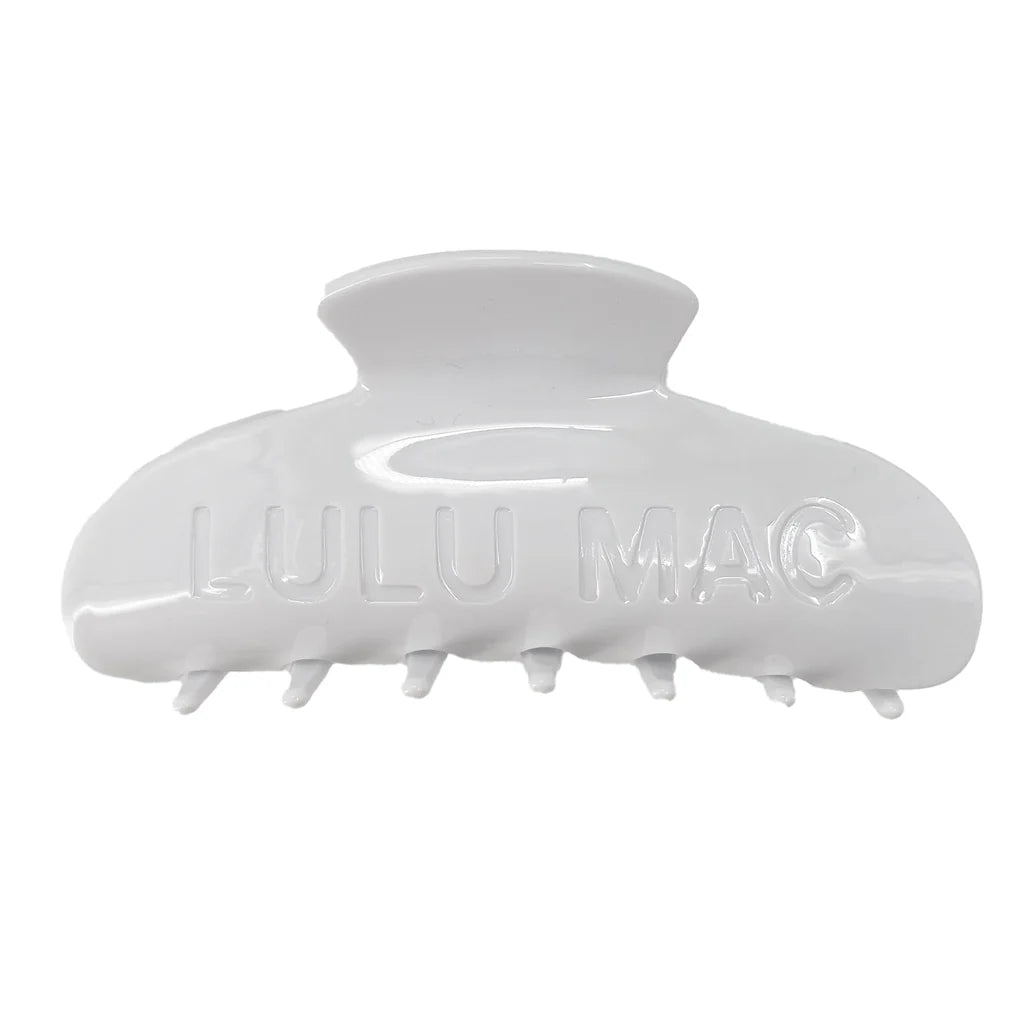 Lulu Mac Hair Clip White