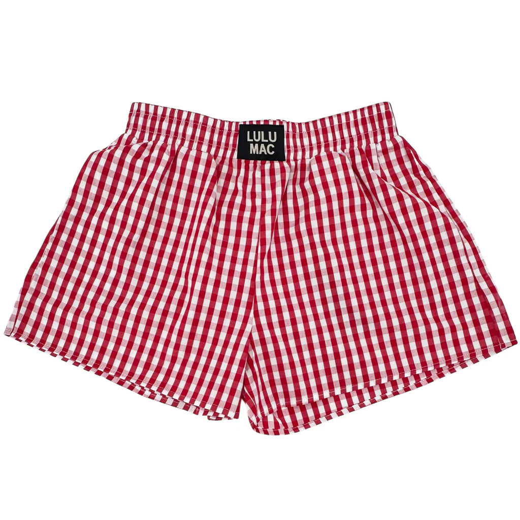 Lulu Mac Shorts Red Gingham