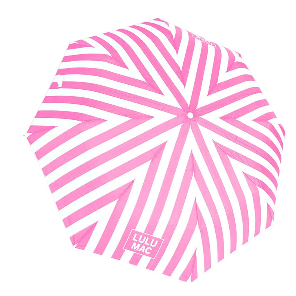 Lulu Mac Umbrella Pink Stripe