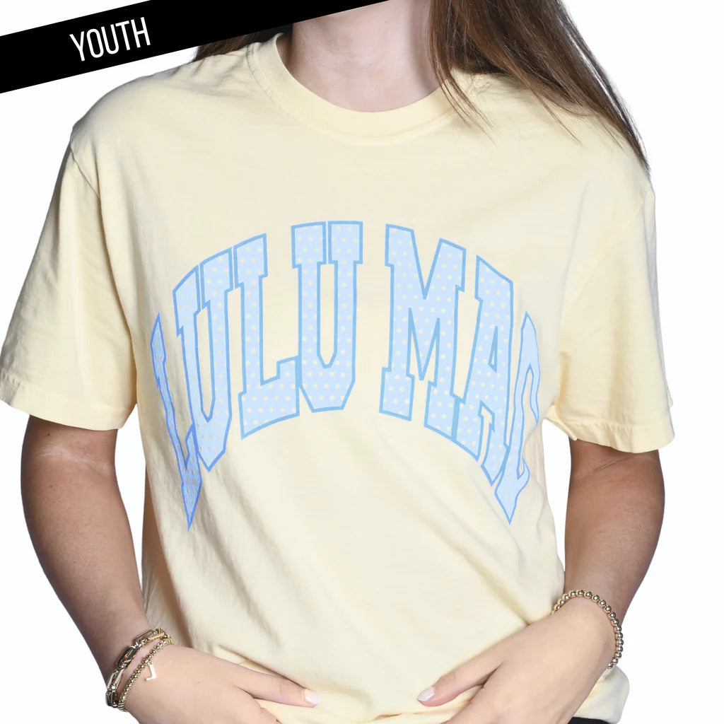 Lulu Mac Youth T-Shirt Polka Dot Butter