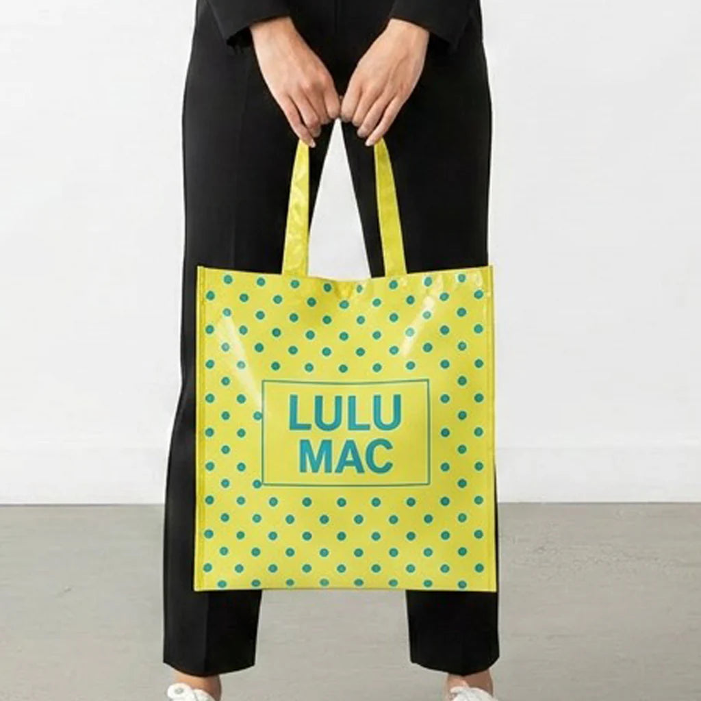 Lulu Mac Reusable Tote Butter Blue Dot