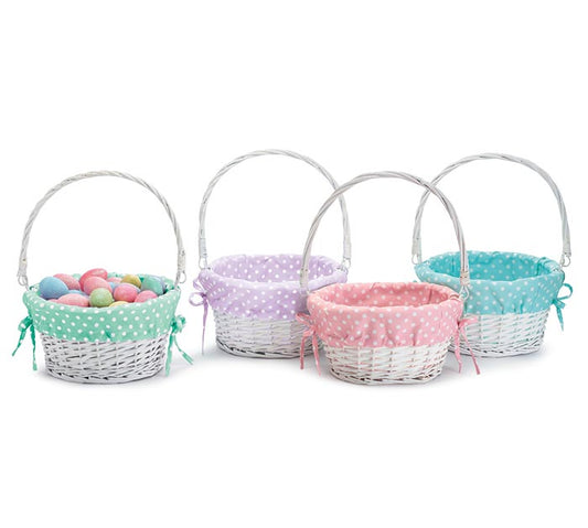 Easter Basket with Polka Dot Lining