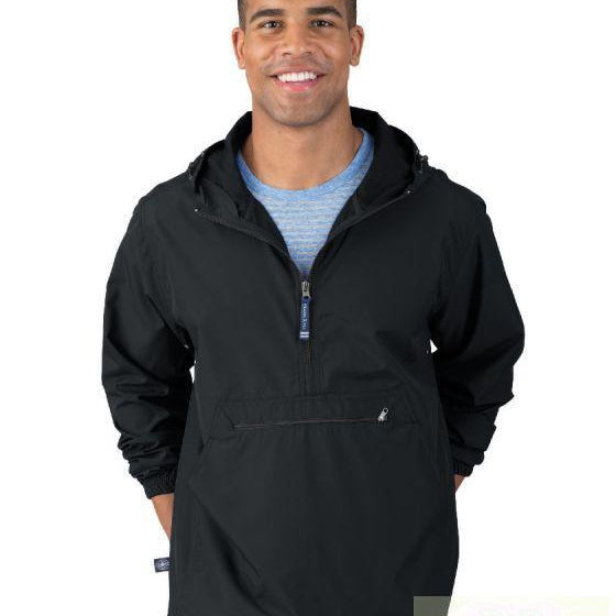 Adult Black Charles River Pack-N-Go Pullover