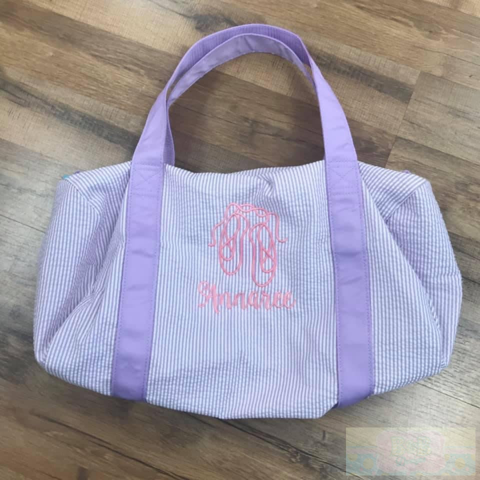 Oh Mint! Small Seersucker Backpack