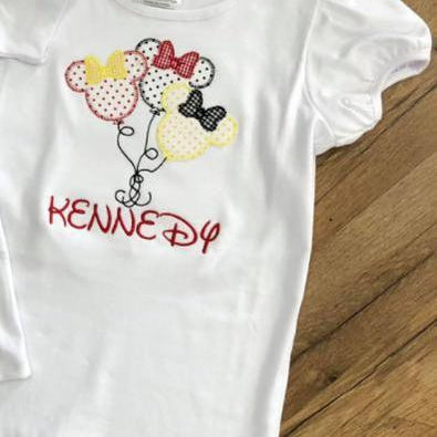 Mouse Ear Balloons Short Sleeve T-Shirt