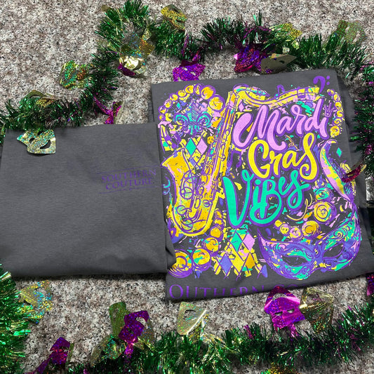 Mardi Gras Vibes Short Sleeve