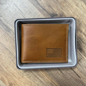 ZEP-PRO Tan Embossed Passcase Wallet
