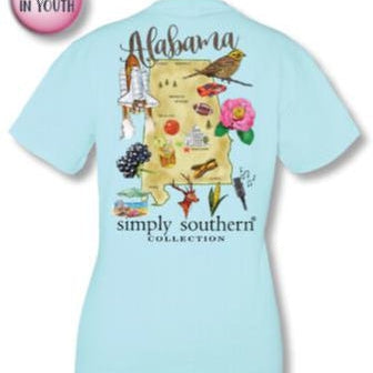 Simply Southern State of Alabama Short Sleeve