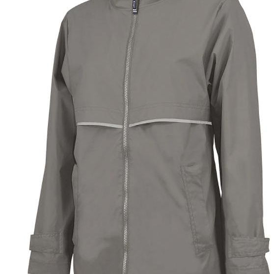 Women's Grey Charles River New Englander Rain Jacket