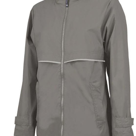 Women's Grey Charles River New Englander Rain Jacket
