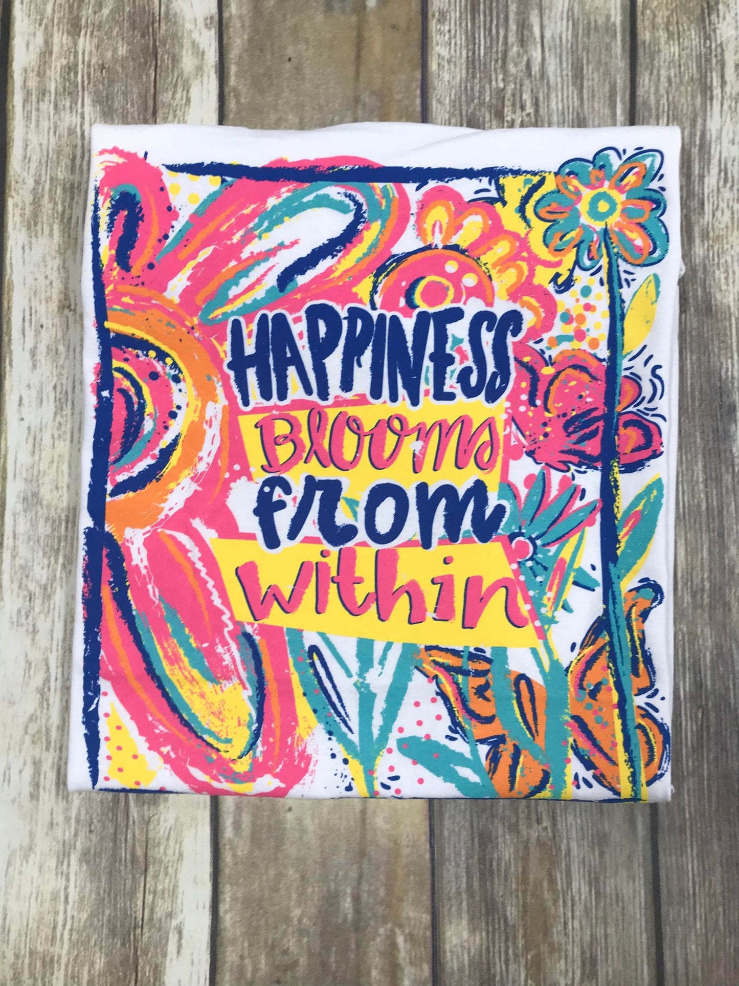 Happiness Blooms Short Sleeve