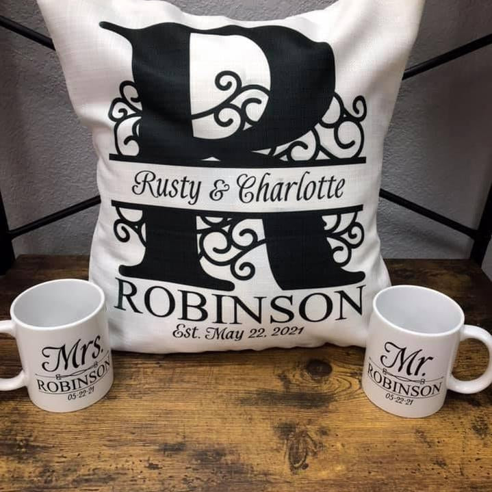 Personalized Marriage Pillow Cover - Square