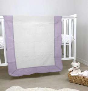Quilted Heirloom Crib Blanket