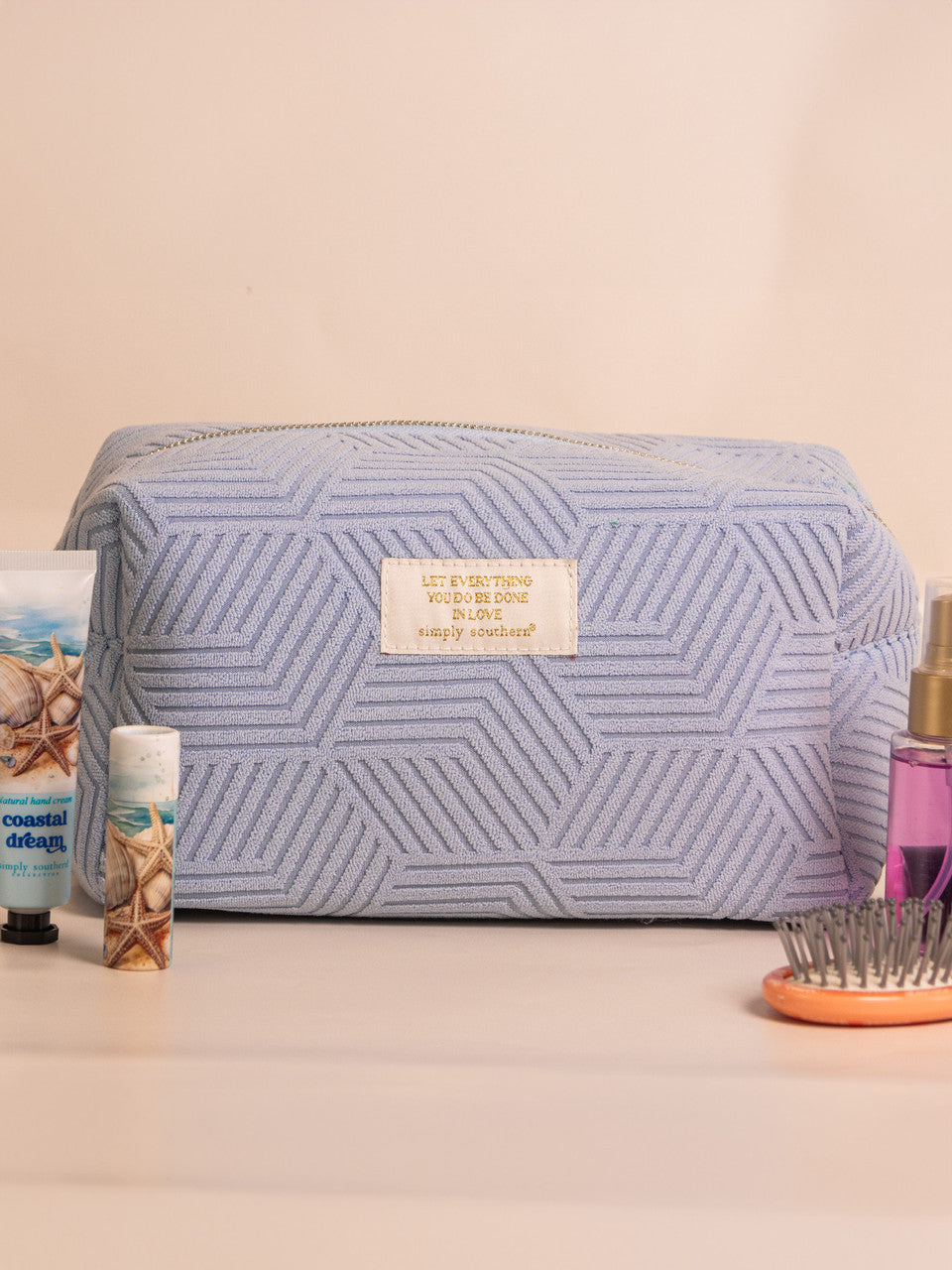 Cosmetic Terry Bag Ice Blue
