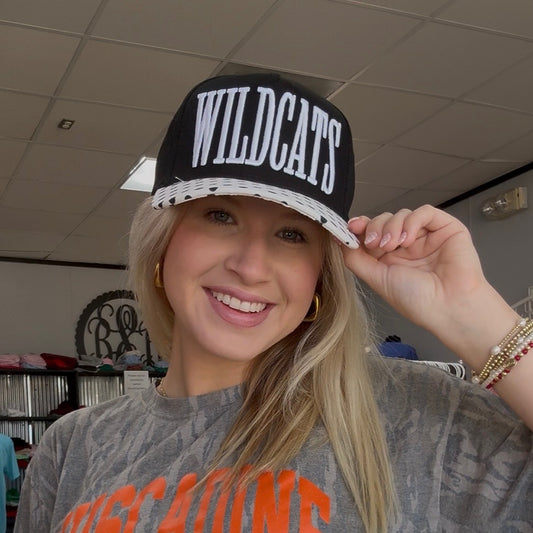 Wildcats Black Polka Dot Hat