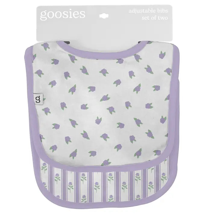Lilac Buds Tiny Floral- Bib Set