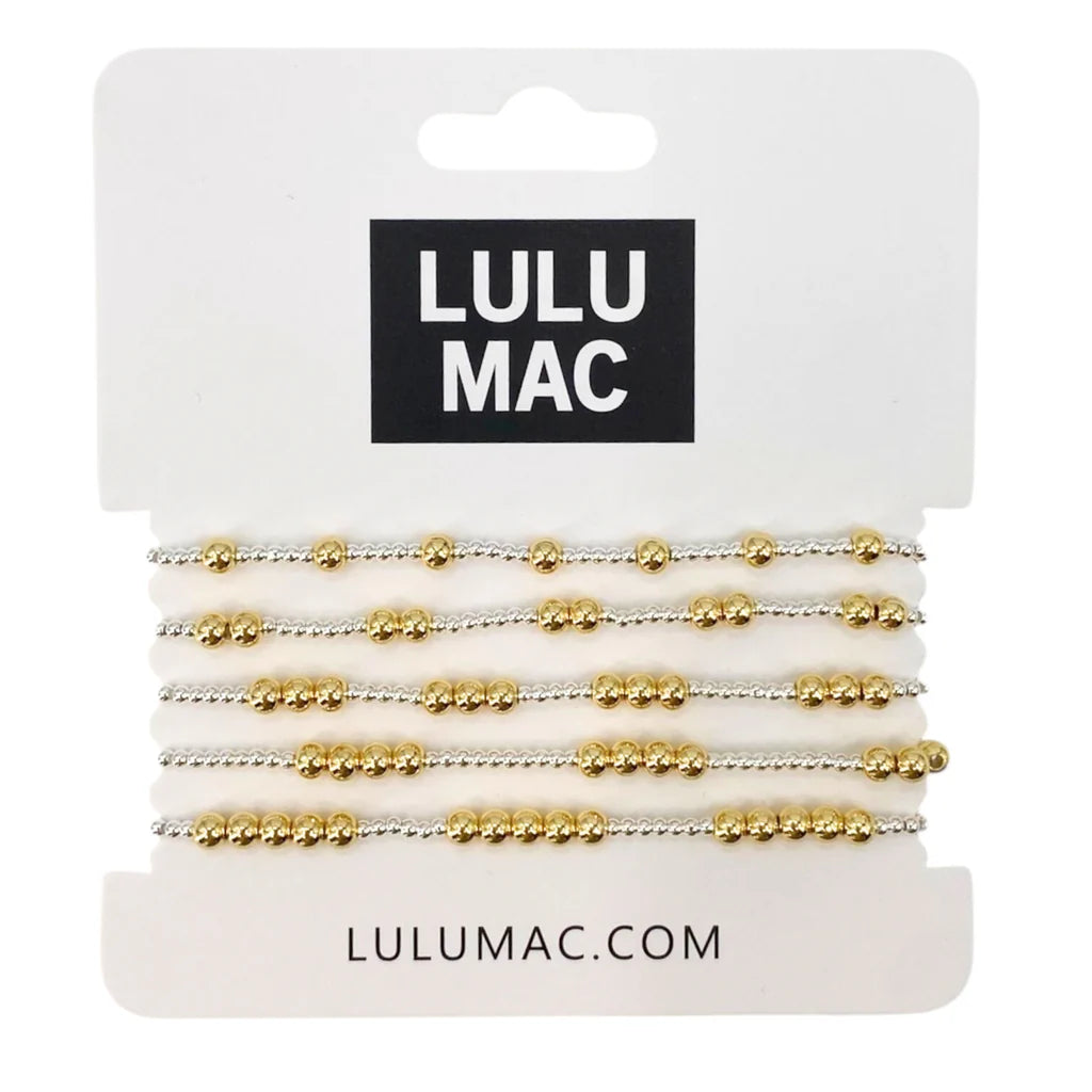 Lulu Mac 5 Stack Bracelet Gold