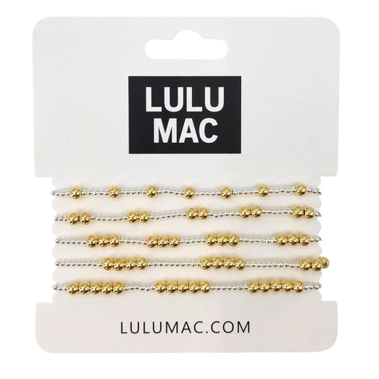 Lulu Mac 5 Stack Bracelet Gold