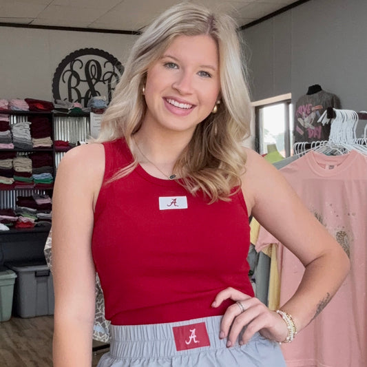 Lulu Mac Tank Alabama Crimson