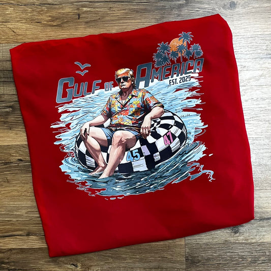 Gulf of America float Red Short Sleeve