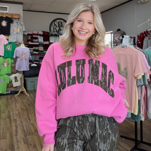 Lulu Mac Sweatshirt Bubblegum Bottomland