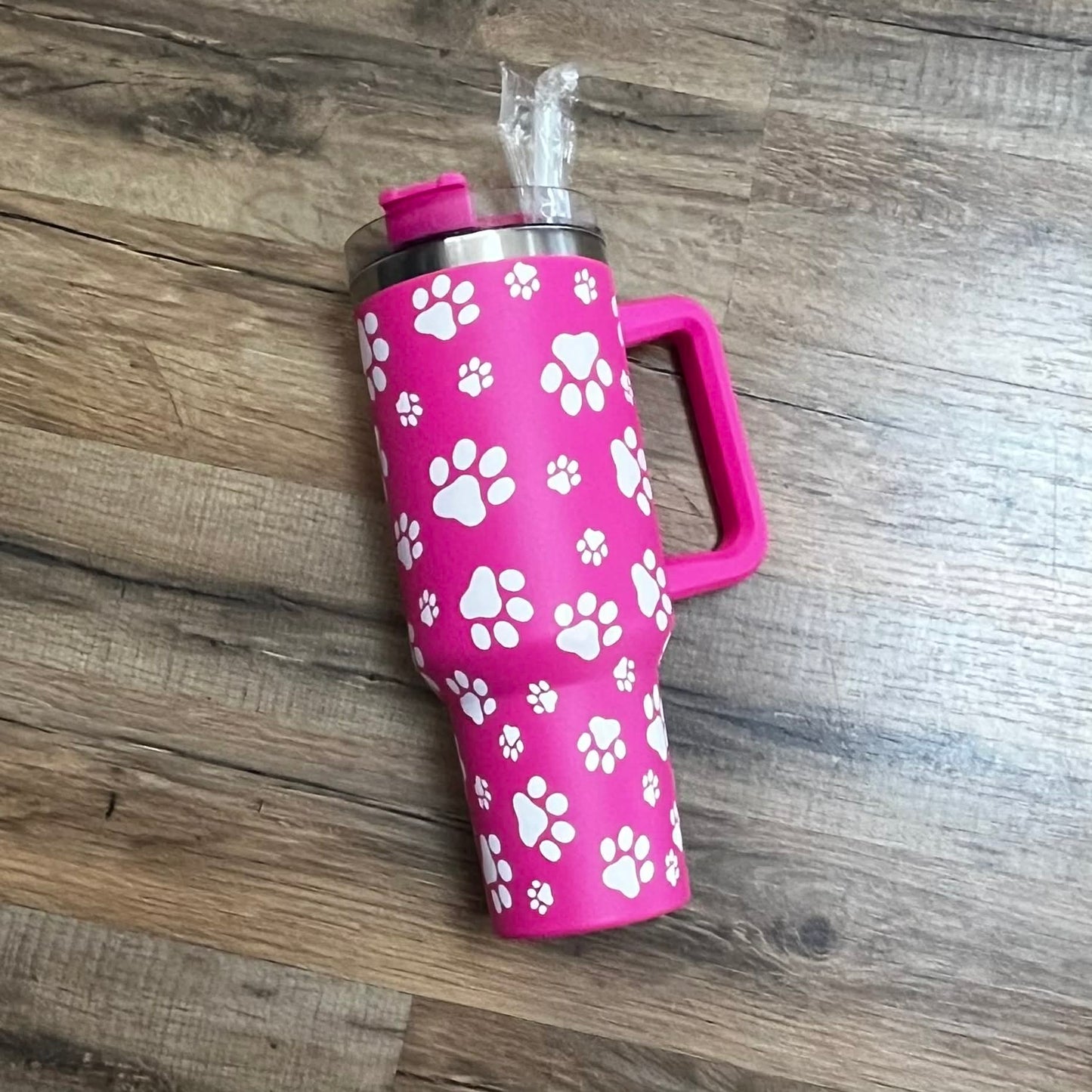 Tumbler 40oz Pink Paws