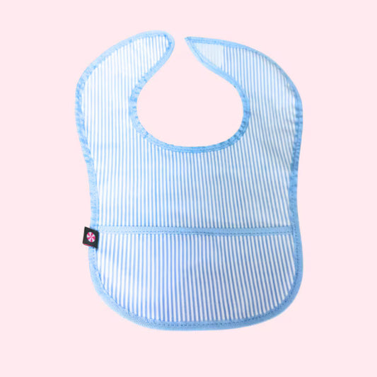 Oh Mint! Seersucker Bibs Glossy