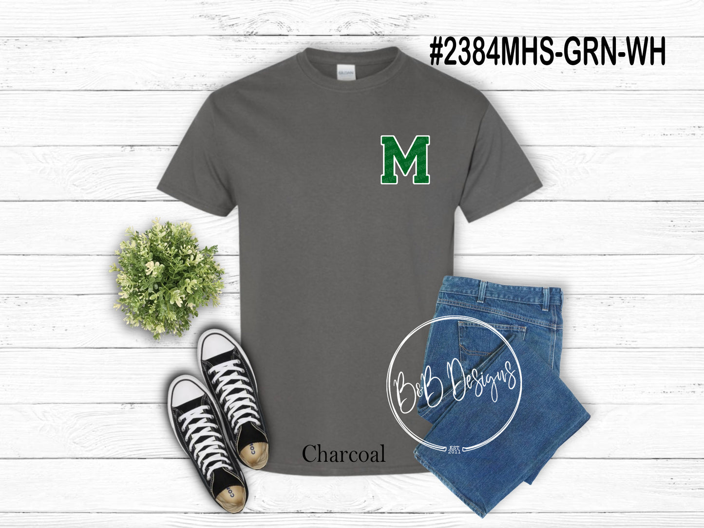 Wildcats 2384MHS-GRN-WH