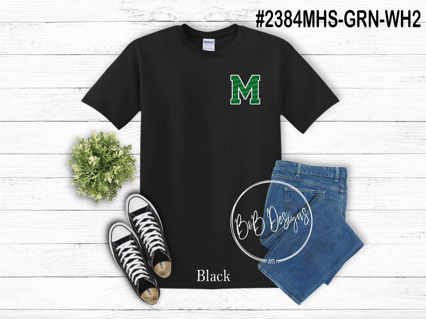 Wildcats 2384MHS-GRN-WH2